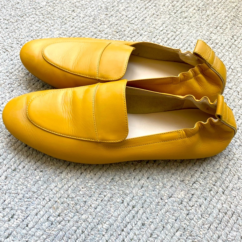 Everlane Day Loafer Flats, Mustard, Size 10, Gently Used